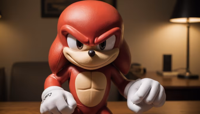 Knuckles Ready to Rumble