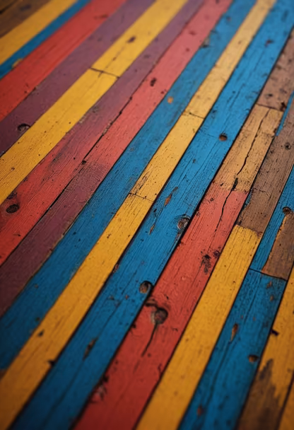 Colorful Wooden Planks Colorful Wooden Planks