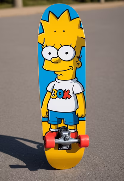 Skateboarding with Bart
