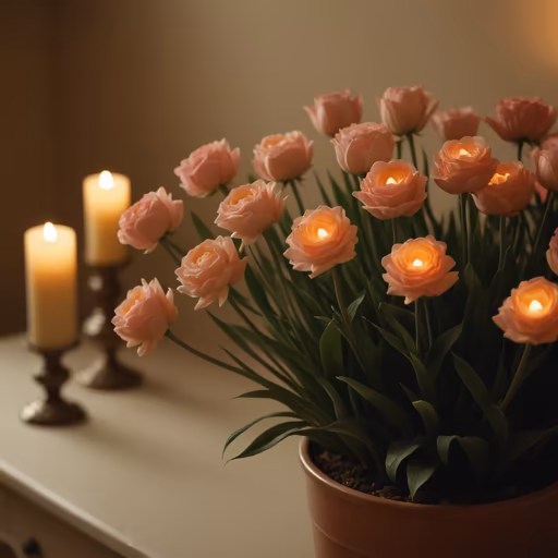 Candlelit Blooms