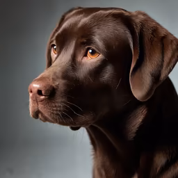 Chocolate Labrador Portrait Chocolate Labrador Portrait