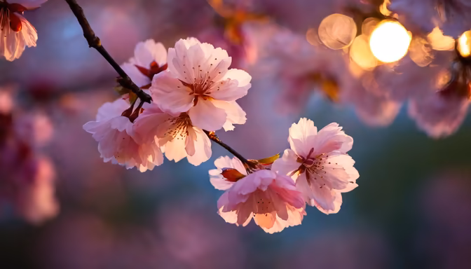 Cherry Blossoms in Bloom