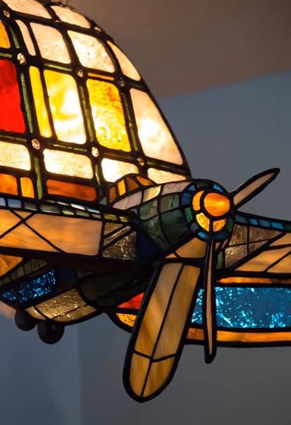 Vintage Airplane Lamp