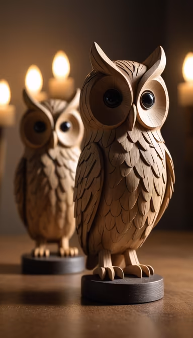 Wooden Owls Wooden Owls