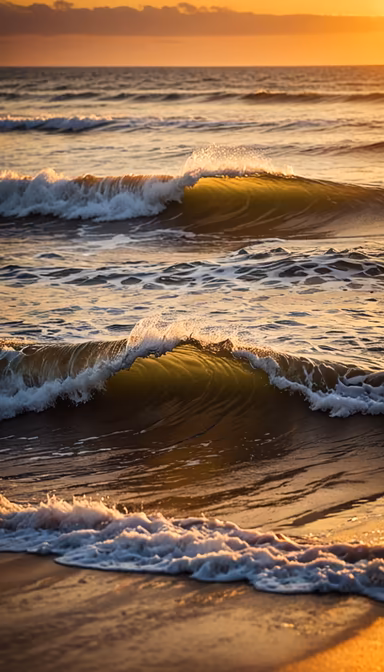 Golden Hour Waves