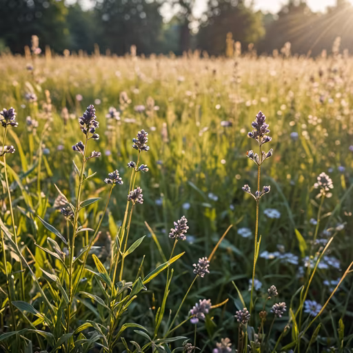 Lavender Field at Sunset