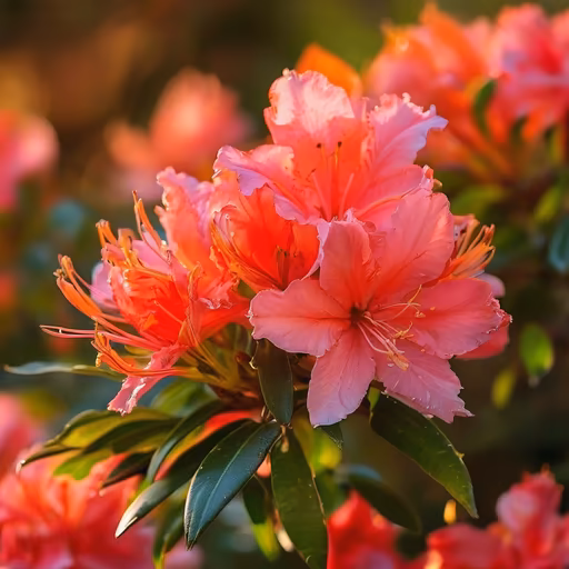 Coral Azalea Bloom