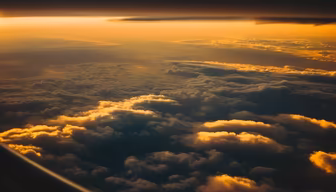 Golden Hour Above the Clouds