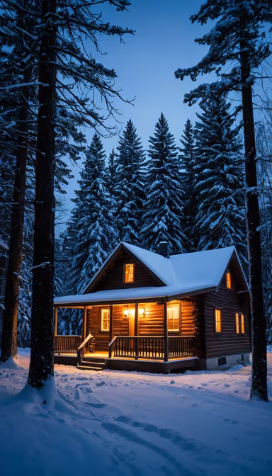 Winter Cabin Retreat Winter Cabin Retreat