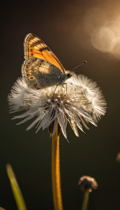 Butterfly on Dandelion