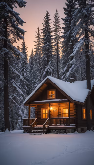 Winter Cabin Retreat Winter Cabin Retreat