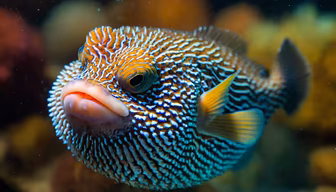Puffer Fish Portrait Puffer Fish Portrait