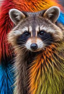 Rainbow Raccoon