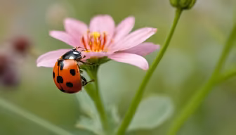 Ladybug on a Flower Ladybug on a Flower