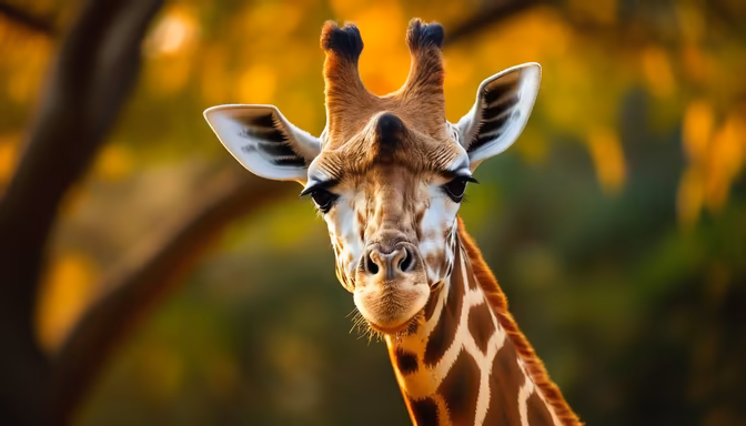 Giraffe Stare
