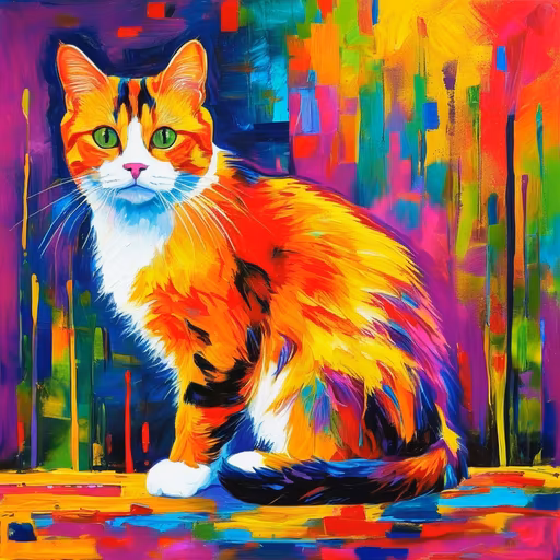 Colorful Cat