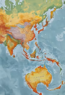 Asia and Australia Asia and Australia