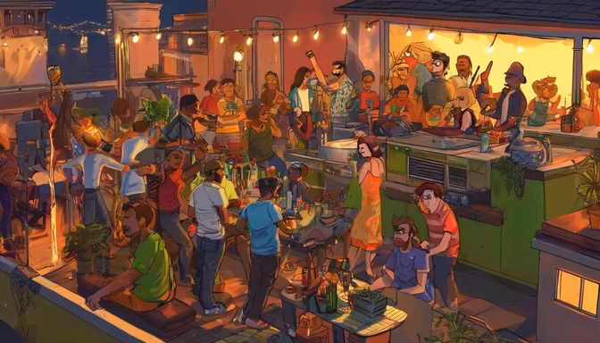 Rooftop Gathering
