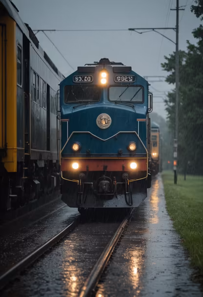 Rainy Train Journey