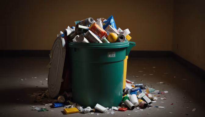 Overflowing Bin