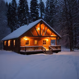 Winter Cabin Retreat Winter Cabin Retreat