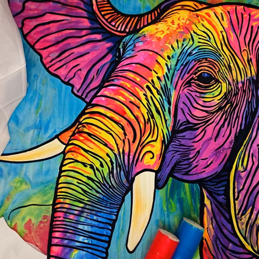 Rainbow Elephant