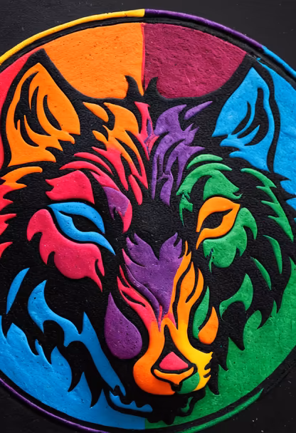 Colorful Wolf Colorful Wolf