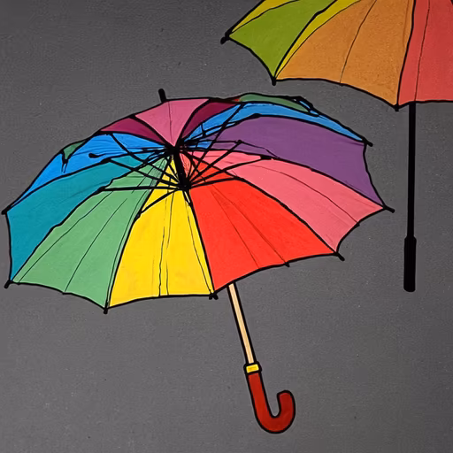 Rainbow Umbrellas