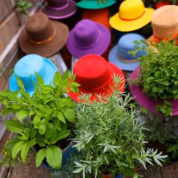 Colorful Garden Hats Colorful Garden Hats