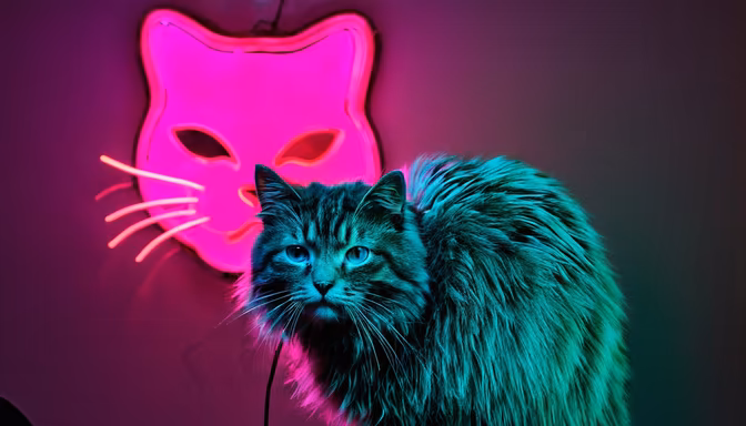 Neon Cat