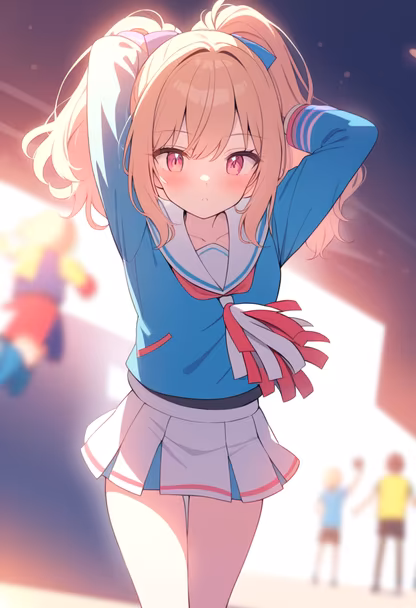 Cheerleading practice