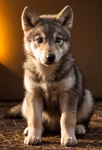 Wolf Cub Portrait Wolf Cub Portrait