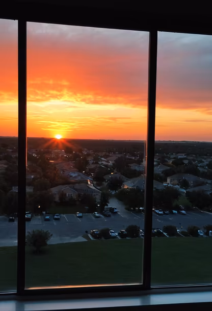 Sunset Through the Window