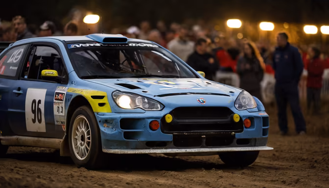 Rally Car Action