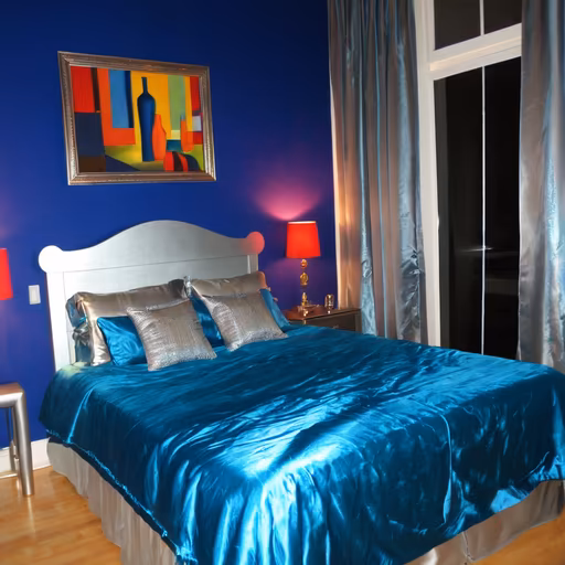 Royal Blue Bedroom
