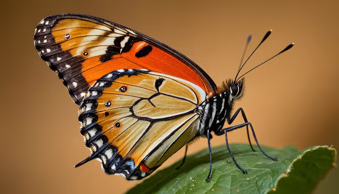 Monarch on a Leaf