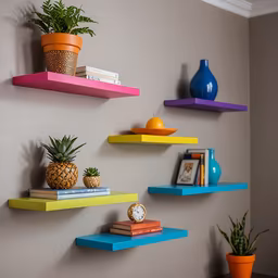 Colorful Shelves Colorful Shelves