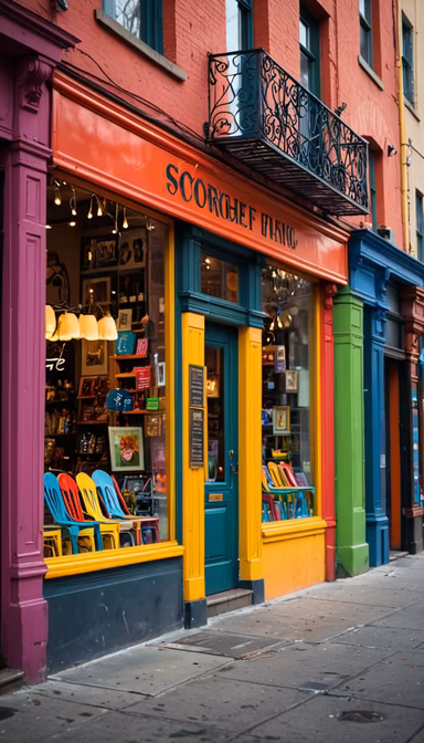 Colorful storefront Colorful storefront