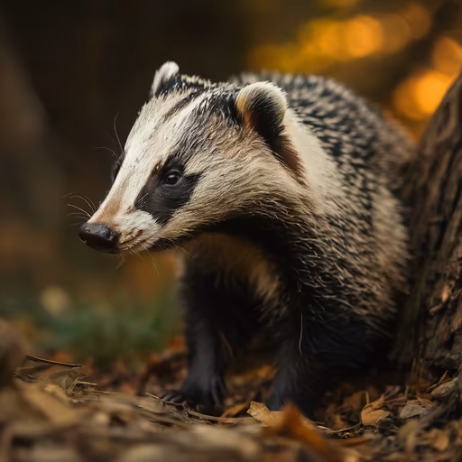 Badger in the Woods