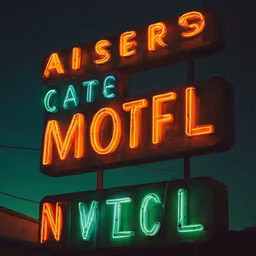 Retro Motel Sign Retro Motel Sign