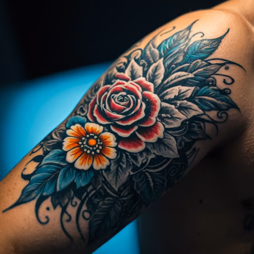 Floral Arm Tattoo
