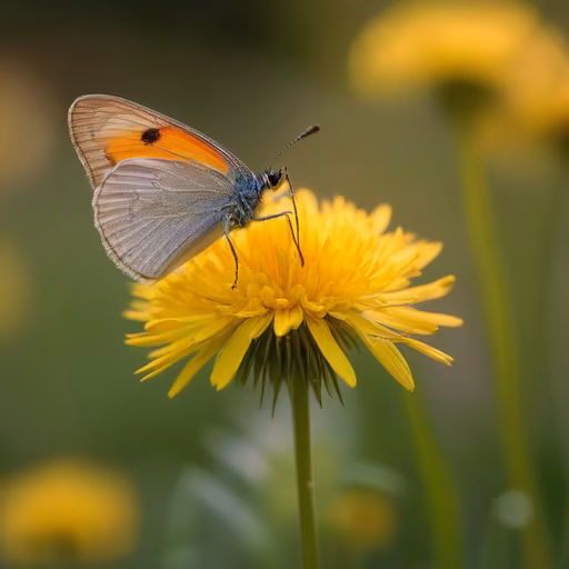 Butterfly on Dandelion