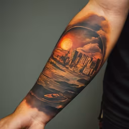Cityscape Tattoo