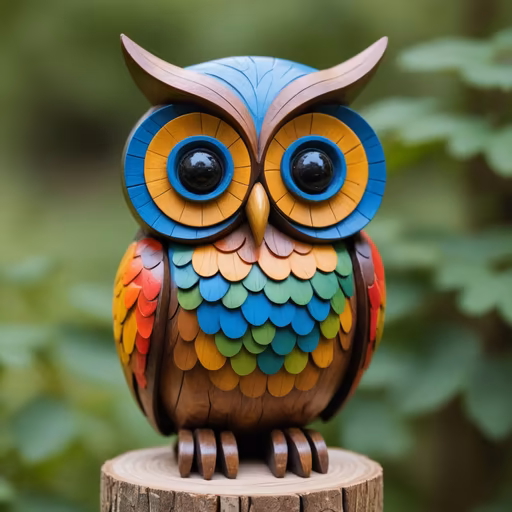 Wooden Owl
