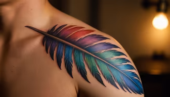Colorful Feather Colorful Feather