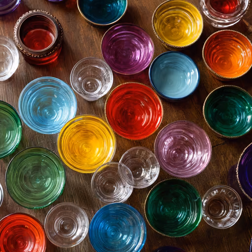 Colorful Glassware