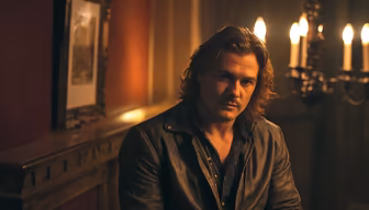 Brooding in the candlelight