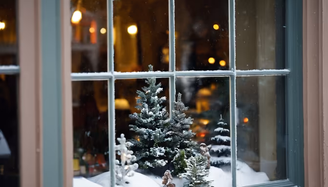 Winter Window Display