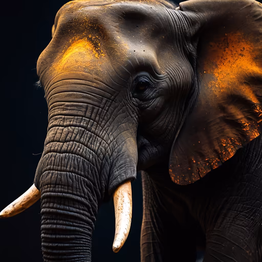 Golden Hour Elephant