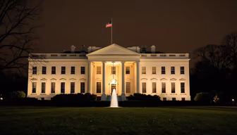 The White House at Night The White House at Night
